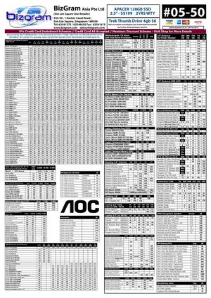 bizgram pricelist Feb 25 2012