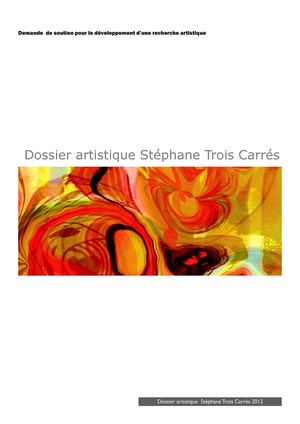 dossier artistique troiscarres