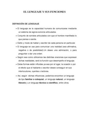 El Lenguaje