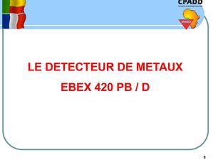 LE DETECTEUR EBEX