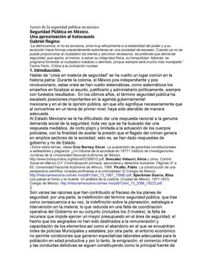 SEGURIDAD EN MÉXICO