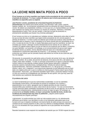 LA LECHE NOS MATA POCO A POCO