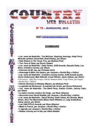 Country Web Bulletin mars/avril 2012