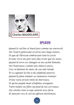 spleen_de_charles_baudelaire+Correction