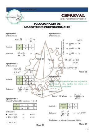 MAGNITUDES PROPORCIONALES