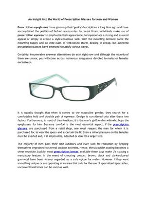 how to make prescription glasses