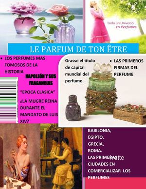 PERFUMES EN LA HISTORIA