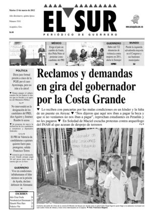 El Sur 13 de marzo de 2012