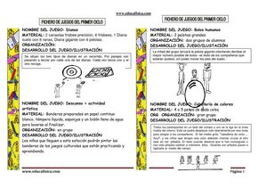 Juegos para el primer ciclo