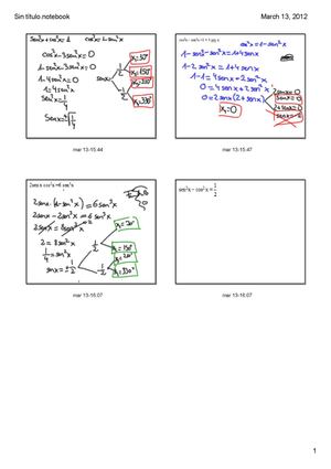 Ecuaciones trigonométricas