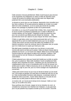 Hésitation du point de vue d'Edward chapitre 5