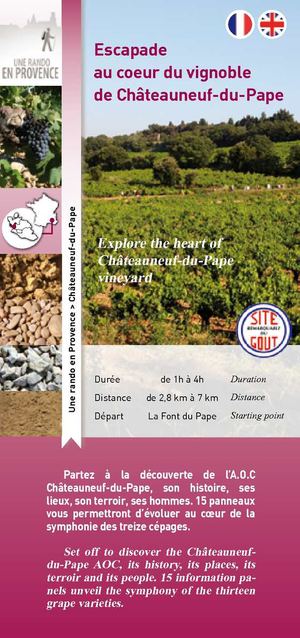 A pied, escapade au coeur du vignoble de Châteauneuf-du-Pape