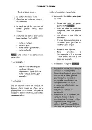 Fiche-outil CDI