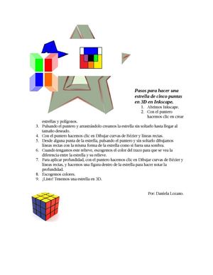 Pasos para hacer una estrella de cinco puntas en 3D