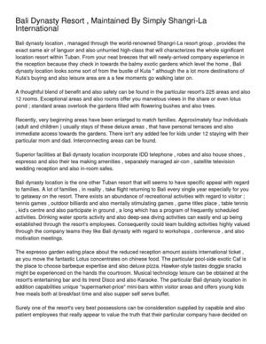 Bali Dynasty Resort , Maintained By Simply Shangri-La International