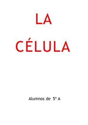 La célula