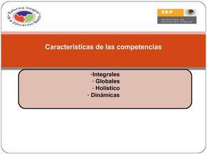 CARACTERISITICAS DE LAS COMPETENCIAS