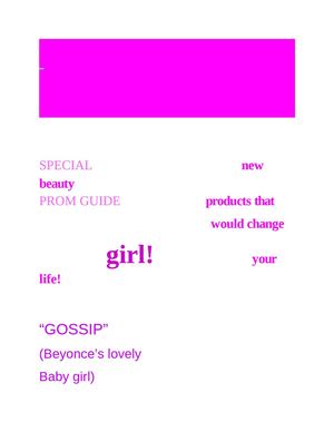 fashion magazine