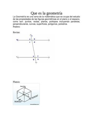 QUE ES LA GEOMETRIA