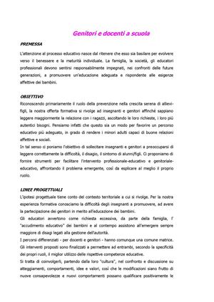 Genitori e docenti a scuola - Dott.ssa Nadia Giorgi