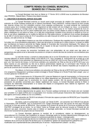 Séance du 17 fevrier 2012