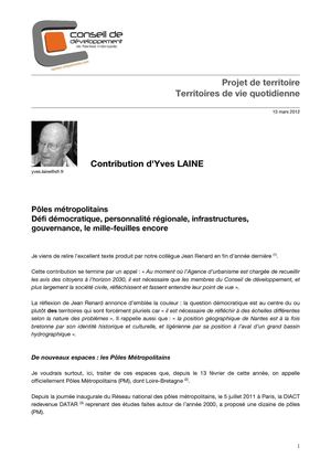Pôles métropolitains, le mille-feuilles encore...