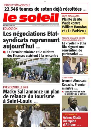 Edition du 14 mars 2012
