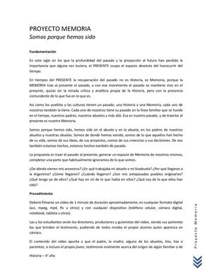 Proyecto Memoria
