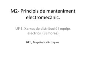 Magnituds electriques