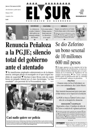 El Sur 15 de marzo de 2012