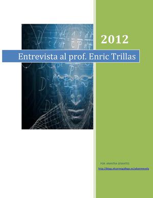 Entrevista al prof. Trillas