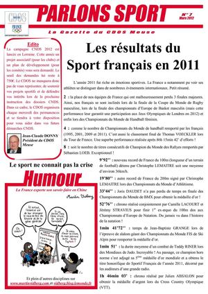 Parlons Sport - Mars 2012