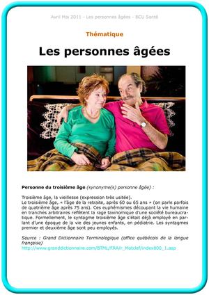 Les personnes âgées