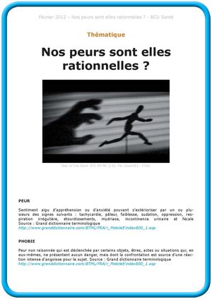 Nos peurs sont-elles rationnelles ?