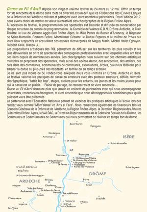 Danse au Fil d'Avril 2012 - Programme