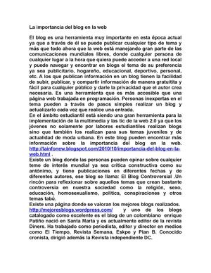 La importancia del blog en la web