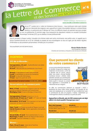 Lettre du commerce et des Service en Moselle N°4 - Mars 2012