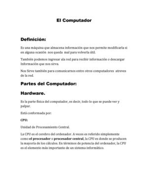 El Computador