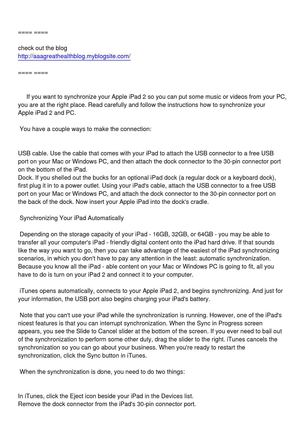 How To Synchronize Apple iPad 2