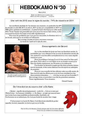 Hebdokamo n°30