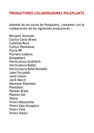 Colaboradores Poleplants