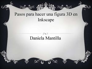 Pasos para hacer una figura 3D en Inkscape