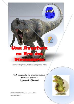 Uma Aventura na Era dos Dinossauros_4.º B