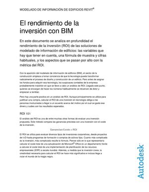 Retorno de la Inversión con BIM