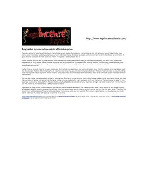 Buy herbal incense wholesale in affordable price