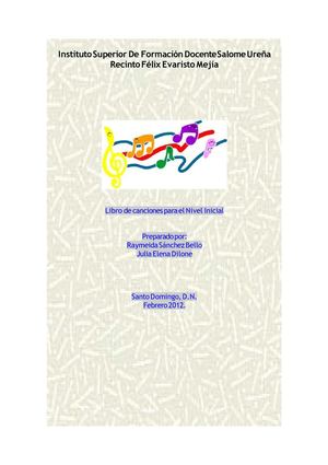 Libro De Canciones Infantiles