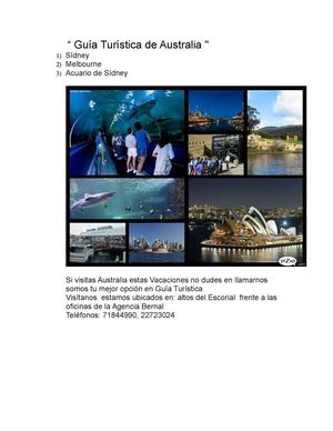 Guia turistica de australia