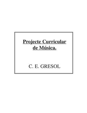 Projecte Curricular C1, 2 i 3