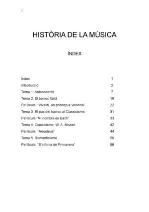 Història de la Música