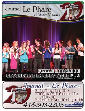 VOLUME 20 NUMÉRO 2 MARS 2012